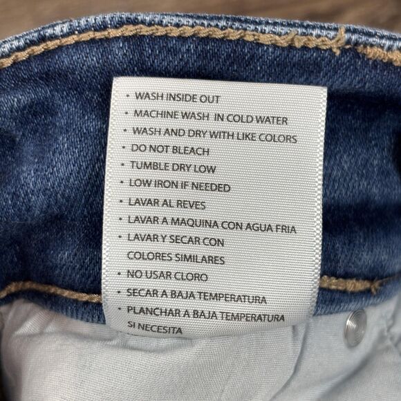 KanCan Jeans Women's 1/24 Blue High Rise Skinny Distressed Stretch Denim KC9253D - Picture 12 of 12